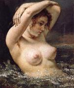 Gustave Courbet The Woman in the Waves oil on canvas